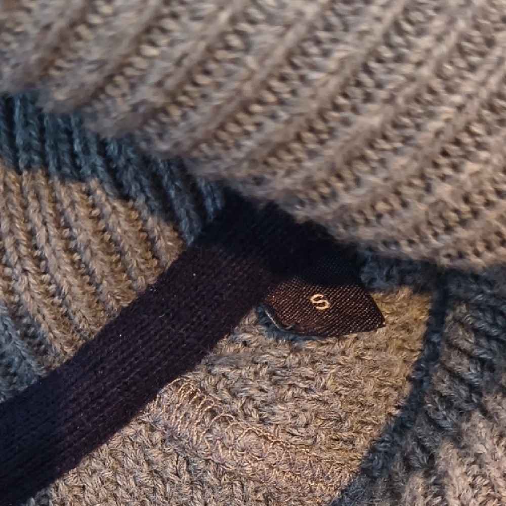 Jack & Jones " Jortony " 100% Cotton Shawl Neck Sweater - Men's Small - Grey - Picture 3 of 7
